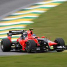 Charles Pic en la clasificación del GP de Brasil 2012