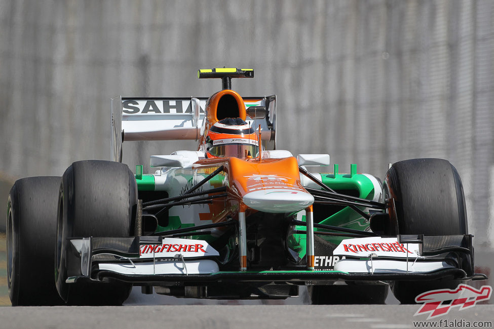 Nico Hülkenberg completa el último fin de semana con Force India