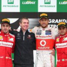 Podio del GP de Brasil 2012