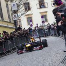 Mucha afición en Graz para ver a Vettel y su RB8