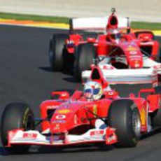 El modelo F1 número 217 de Ferrari en Cheste 2012