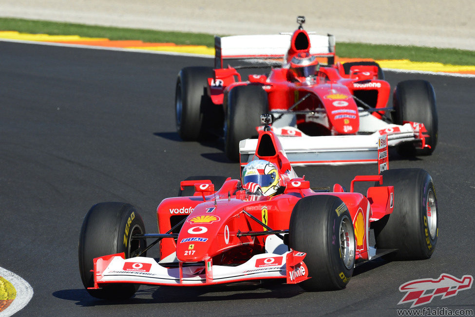 El modelo F1 número 217 de Ferrari en Cheste 2012