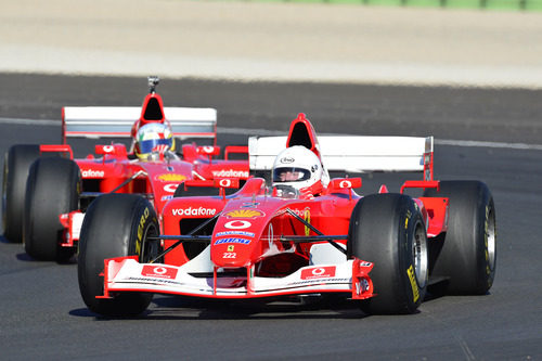 El modelo F1 número 222 de Ferrari en Cheste 2012