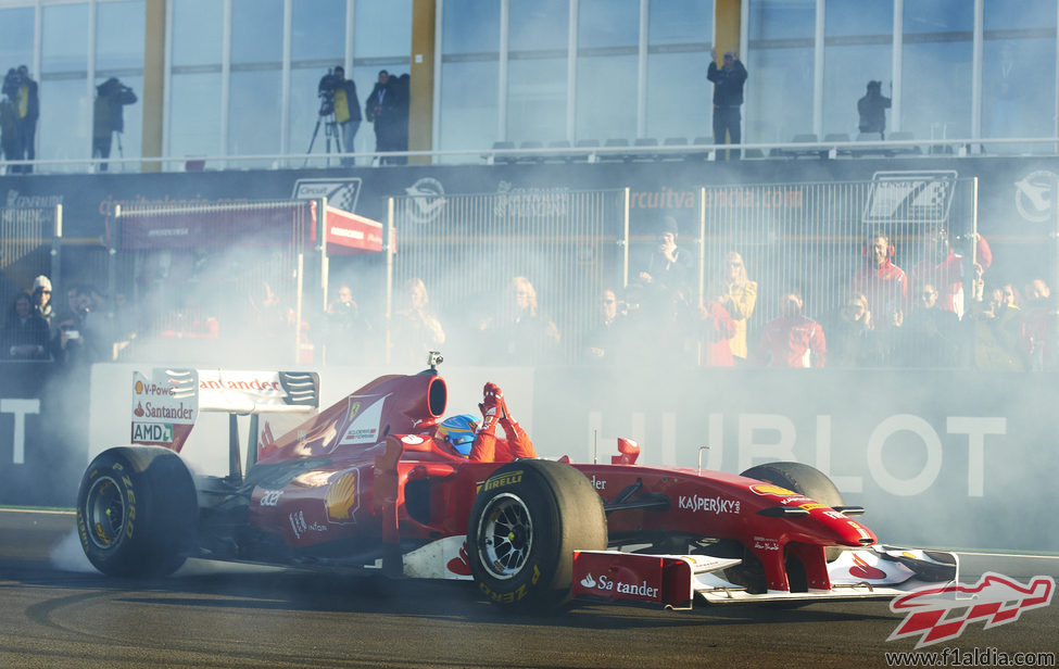 Fernando Alonso en las Finales Mundiales de Ferrari 2012
