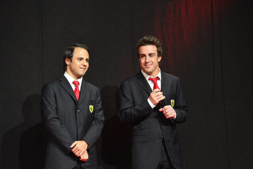 Felipe Massa y Fernando Alonso en las Finales Mundiales de Ferrari 2012