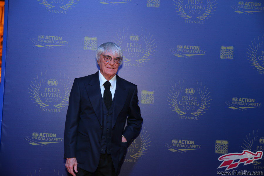 Bernie Ecclestone en la Gala de la FIA 2012
