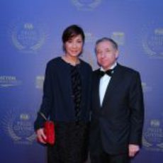 Jean Todt y su mujer en la Gala de la FIA 2012