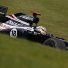 Pastor Maldonado no terminó el GP de Brasil 2012