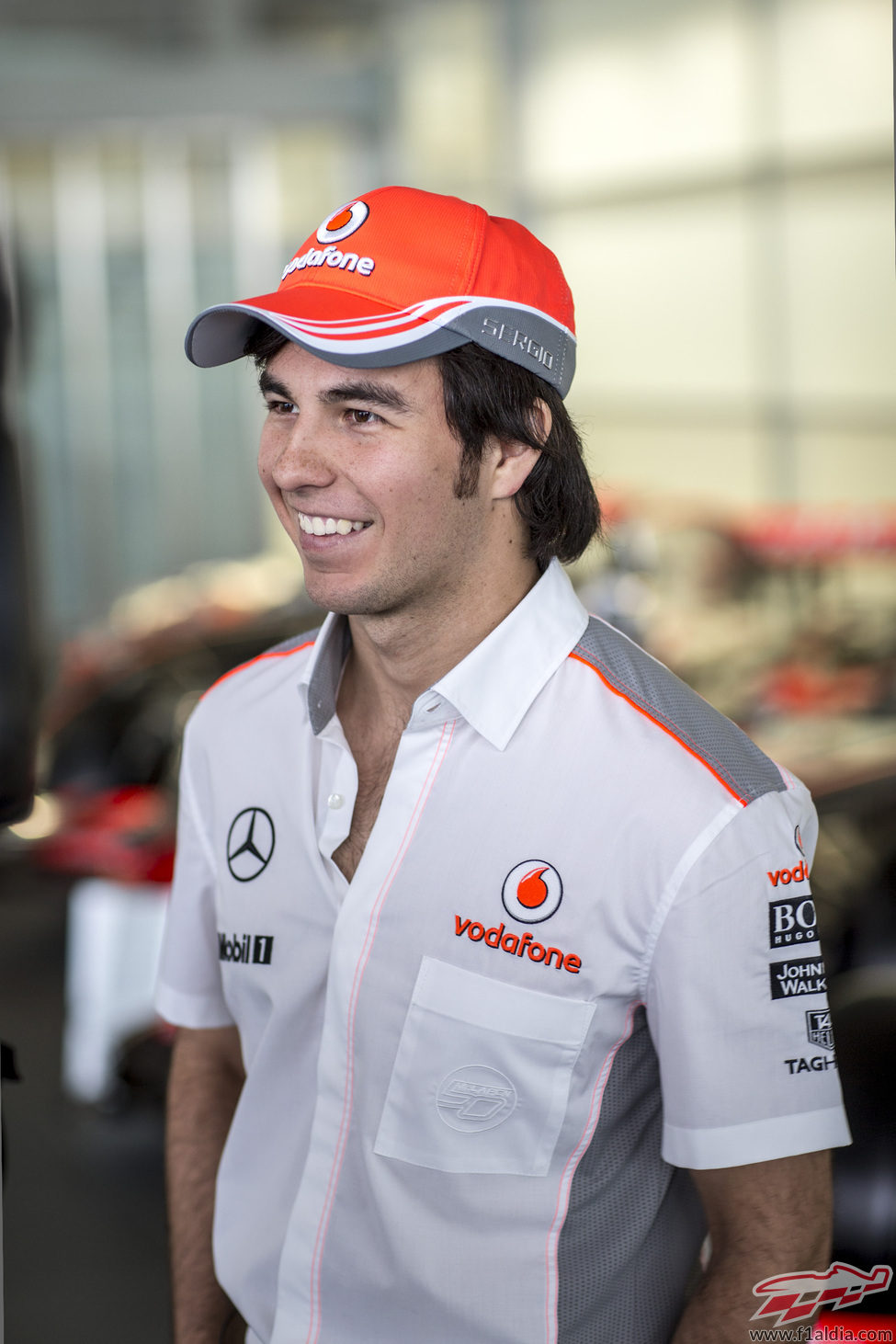 Sonrisas en la presentación con McLaren