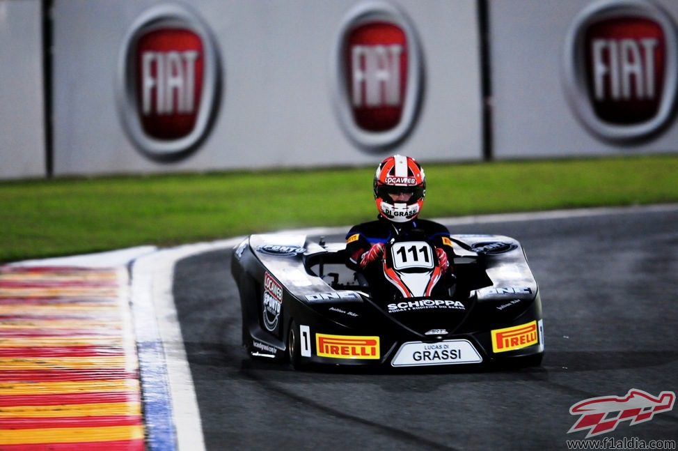 Lucas di Grassi en los primeros entrenamientos del 'Desafío das Estrelas' 2013