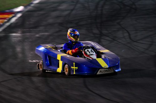 Fernando Alonso remontando en el 'Desafio das Estrelas 2013'