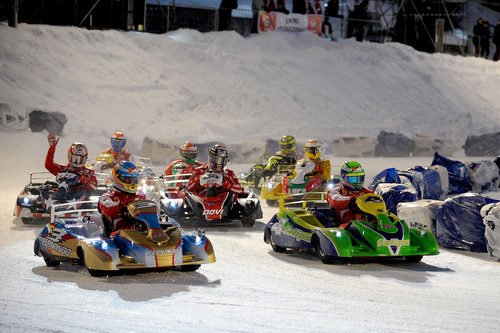 Salida de la carrera de karts del 'Wrooom 2013'
