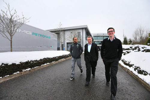 Lewis Hamilton, Bob Bell y Andrew Shovlin