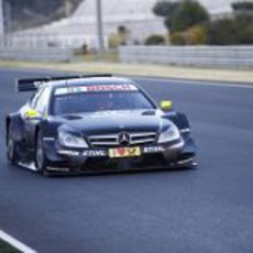 Kubica en pista con el Mercedes C-Coupé