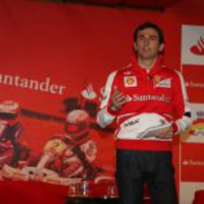 Discurso de Pedro de la Rosa durante su acto como piloto de Ferrari
