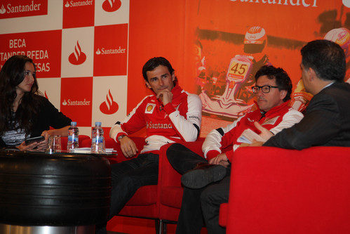 Pedro durante el acto organizado por la RFEdA y el Santander