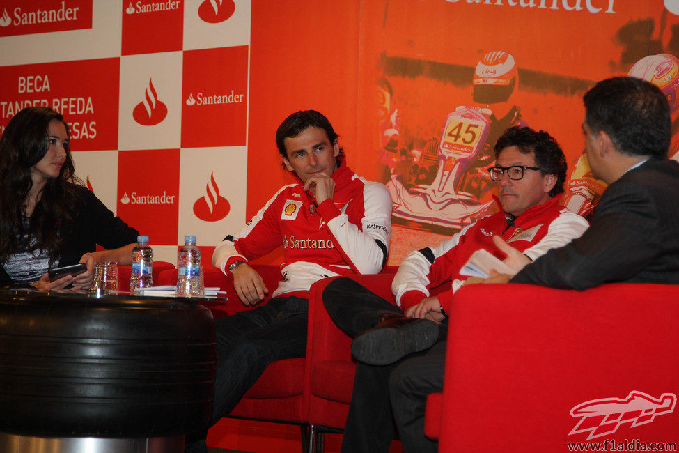 Pedro durante el acto organizado por la RFEdA y el Santander