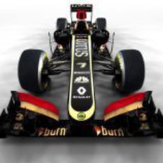 Vista frontal del nuevo Lotus E21 de 2013