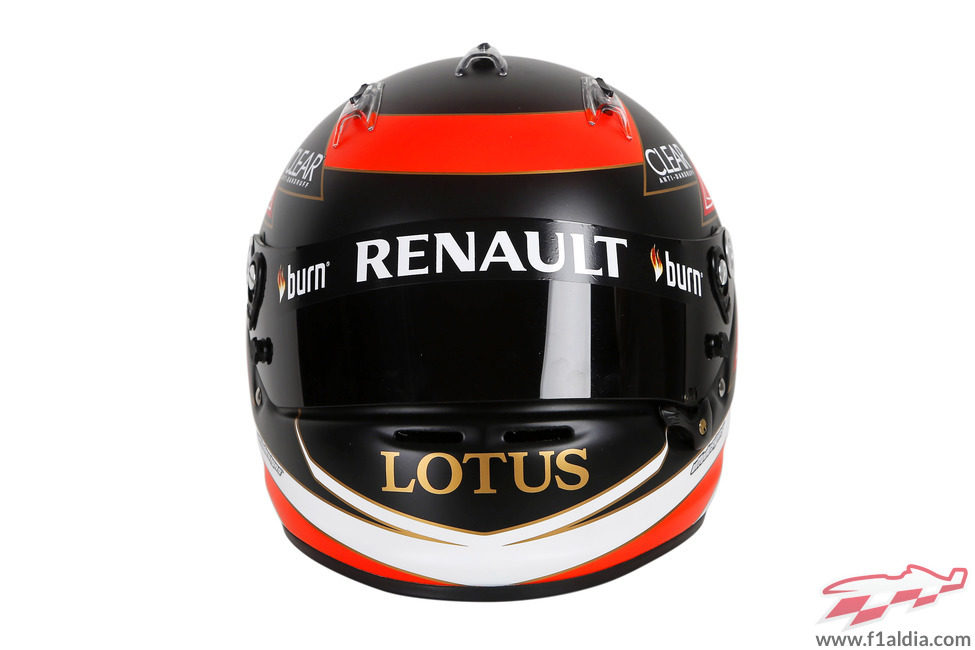 Casco de Kimi Räikkönen para 2013 (frontal)