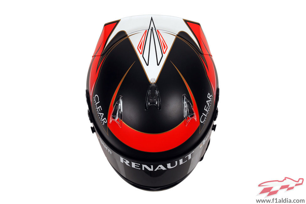 Casco de Kimi Räikkönen para 2013 (superior)