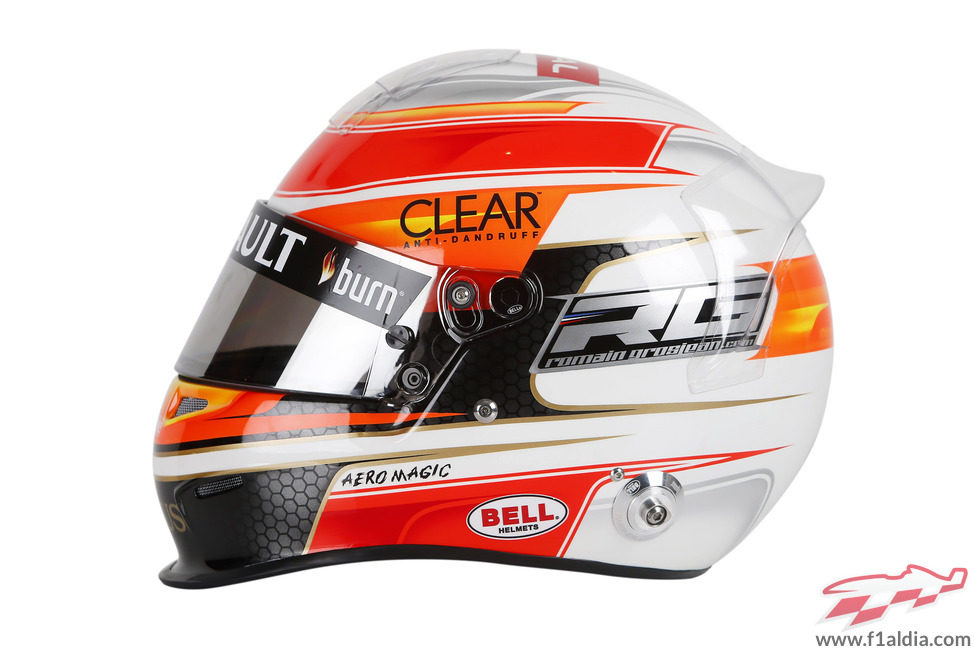 Casco de Romain Grosjean para 2013