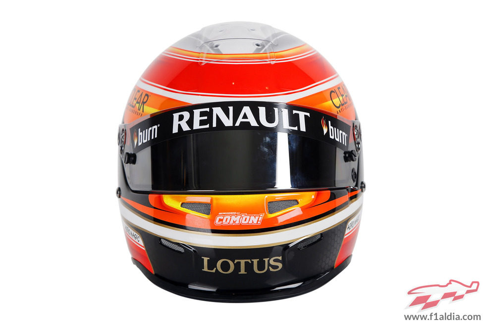 Casco de Romain Grosjean para 2013 (frontal)