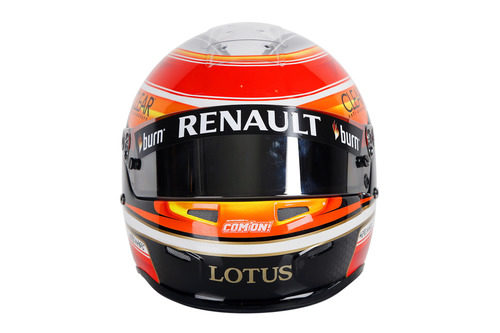 Casco de Romain Grosjean para 2013 (frontal)