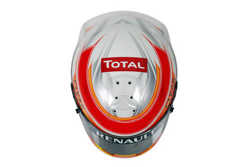 Casco de Romain Grosjean para 2013 (superior)