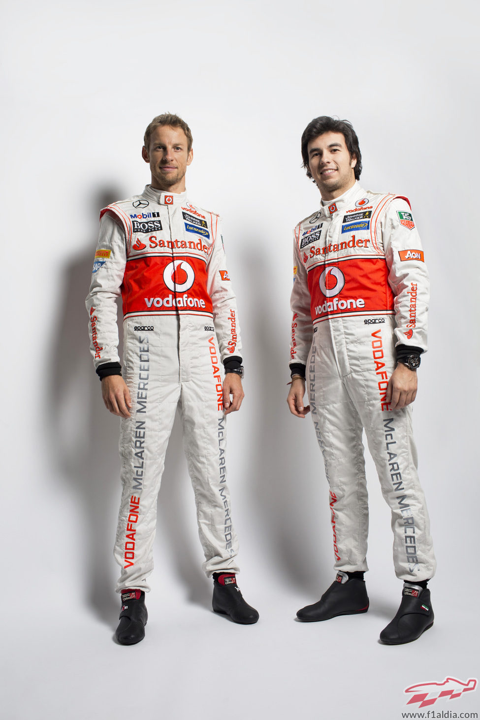 Jenson Button y Sergio Pérez, los pilotos de McLaren para 2013