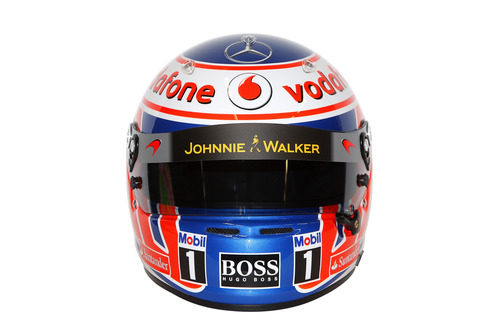 Casco de Jenson Button para 2013 (frontal)