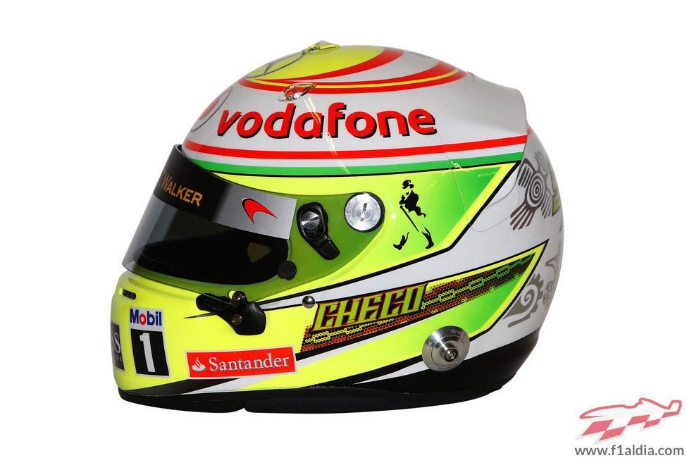 Casco de Sergio Pérez para 2013