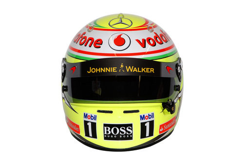 Casco de Sergio Pérez para 2013 (frontal)