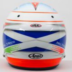 Casco de Paul di Resta para 2013 (trasera)