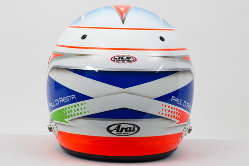 Casco de Paul di Resta para 2013 (trasera)