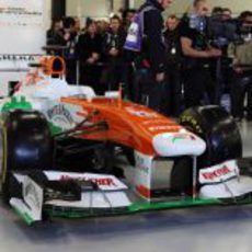 Así es el Force India VJM06, presentado públicamente en Silverstone