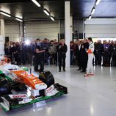 Force India VJM06, presentado públicamente en Silverstone