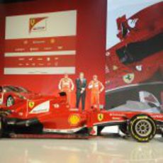 Alonso, Domenicali, Massa y el nuevo Ferrari F138