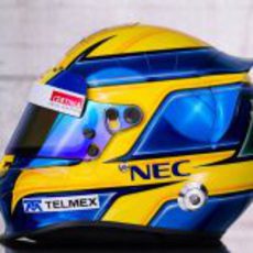 Casco de Esteban Gutiérrez para 2013 (lateral)