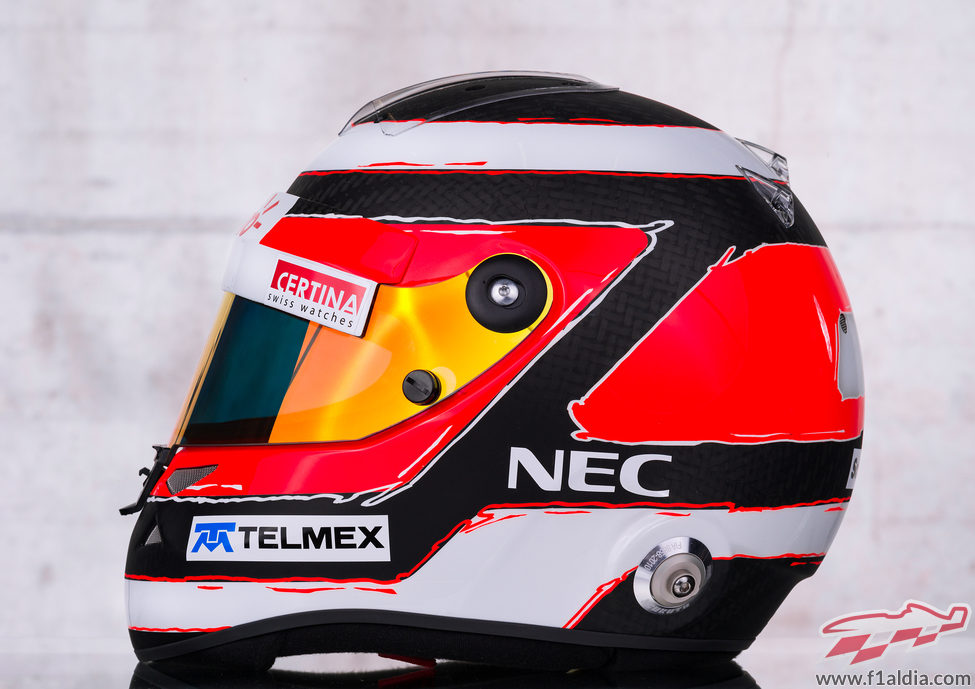 Casco de Nico Hülkenberg para 2013 (lateral)