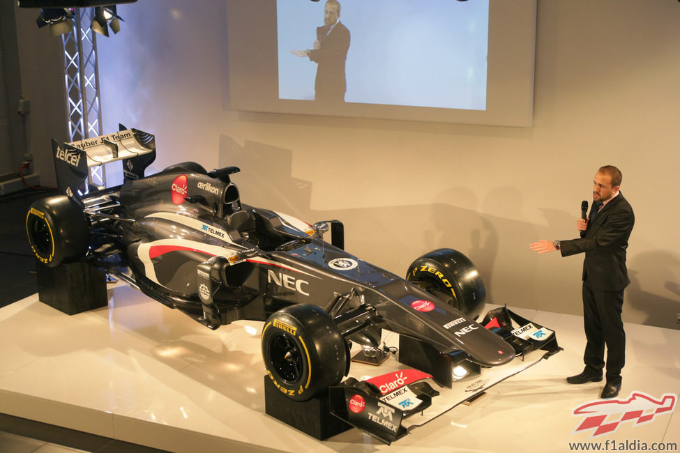 El Sauber C32 de 2013, presentado en sociedad en Hinwil