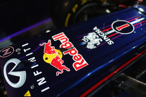 Detalle de la parte delantera del nuevo Red Bull RB9