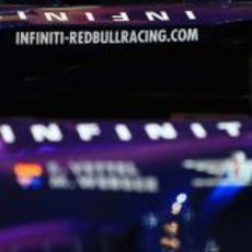 Detalle del 'cockpit' del nuevo Red Bull RB9 en su presentación