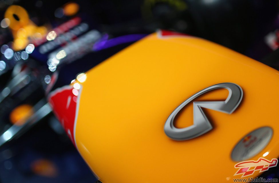 Detalle del morro escalonado del Red Bull RB9