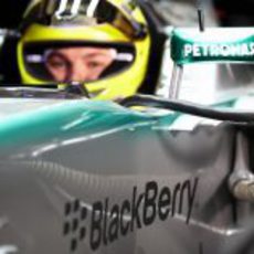 Nico Rosberg a bordo del Mercedes W04 de 2013