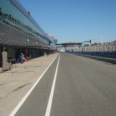 Pit-lane del circuito de Jerez