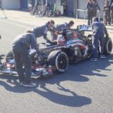 Nico Hülkenberg pilota por primera vez el Sauber C32