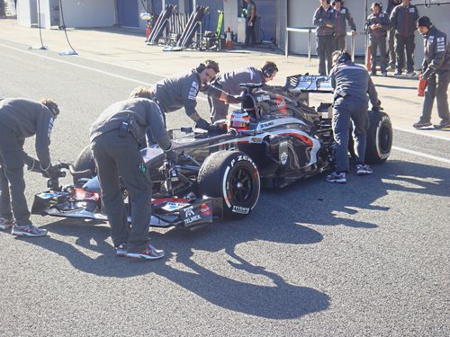 Nico Hülkenberg pilota por primera vez el Sauber C32