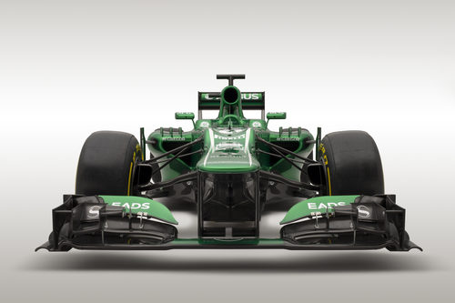 CT03, el monoplaza de Caterham para 2013 en vista frontal