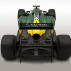 CT03, el monoplaza de Caterham para 2013 en vista trasera