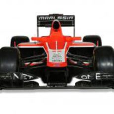 MR02, el nuevo Marussia de 2013 en vista frontal